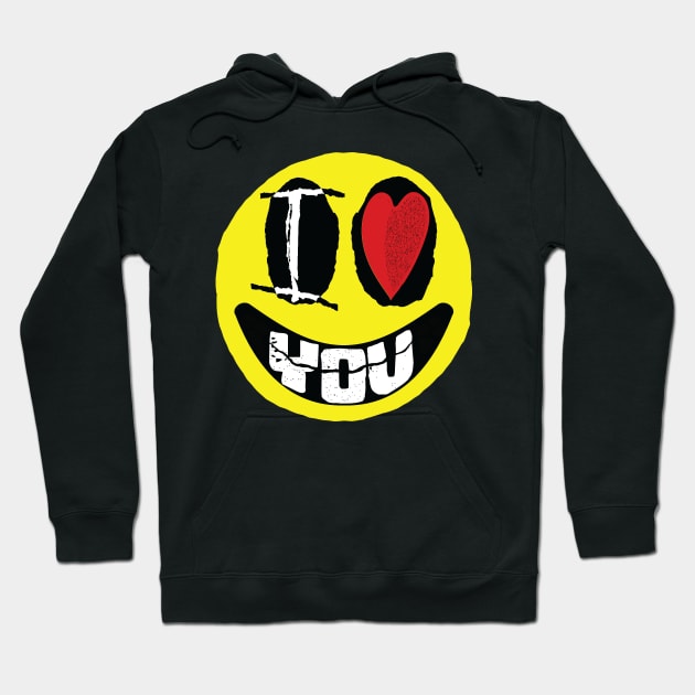 I Love You, I Heart You Smiling Face word art Hoodie by pelagio